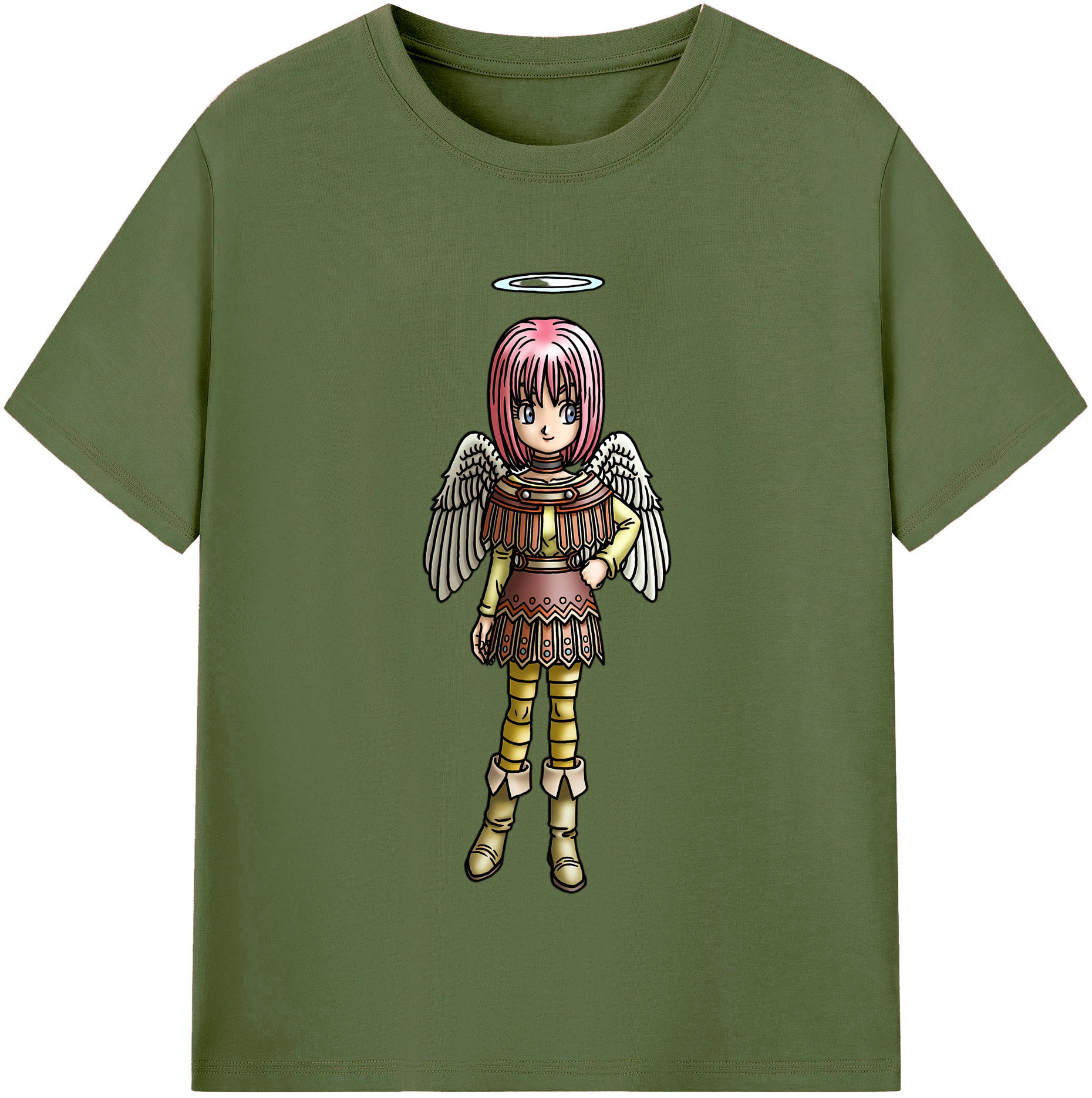 （画像用） ドラゴンクエスト Doragon Kuesuto Dragon Quest 綿100％半袖Tシャツ（フロントプリント）